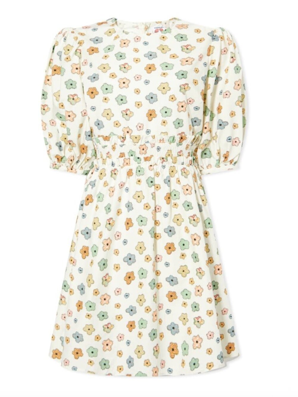 Shrimps Floral Smocked Panel Mini Dress